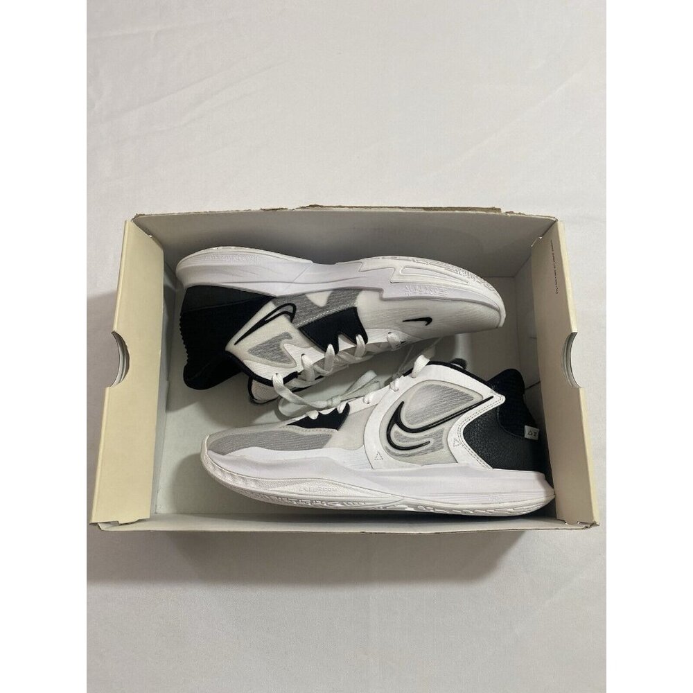 New Mens Size 8 White Black Nike Kyrie Low 5 Basketball Shoes DJ6012 102
